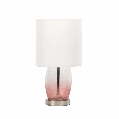 Pertek White Glass Table Lamp - Quahog Bay Bedding