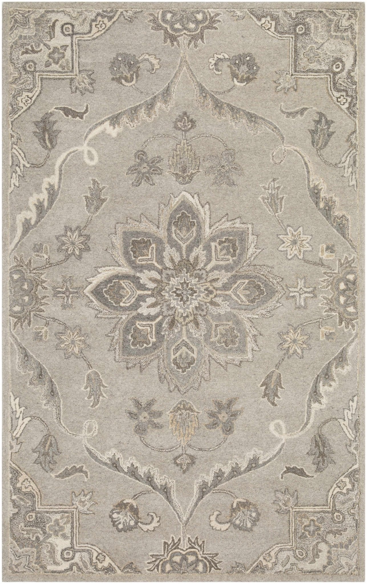 Peterstown Beige Wool Rug - Quahog Bay Bedding