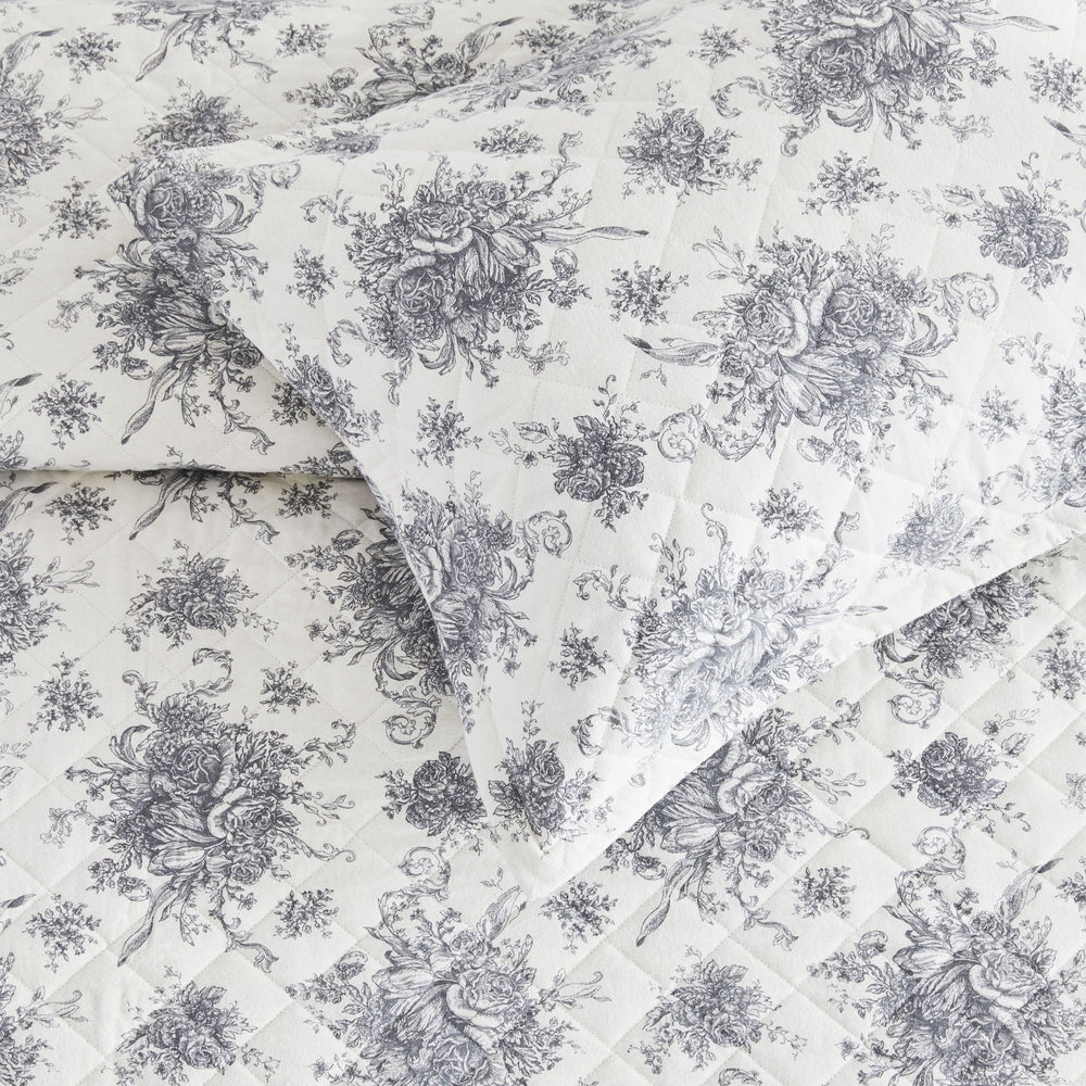 Petit Toile Cotton Flannel Quilt Set - Quahog Bay Bedding