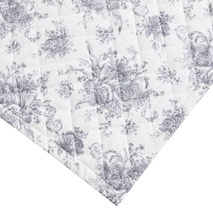 Petit Toile Cotton Flannel Quilt Set - Quahog Bay Bedding