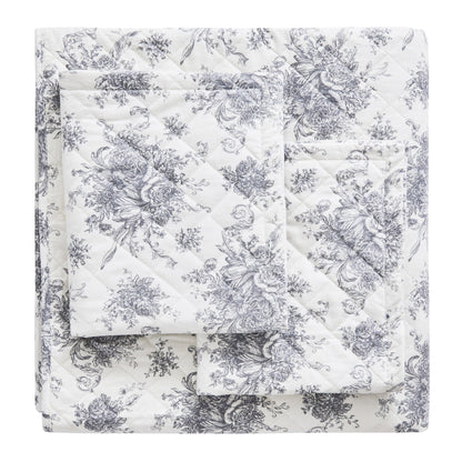 Petit Toile Cotton Flannel Quilt Set - Quahog Bay Bedding