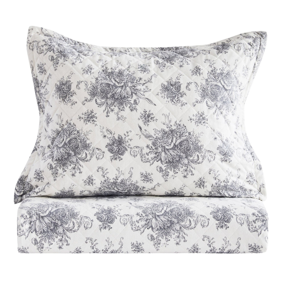 Petit Toile Cotton Flannel Quilt Set - Quahog Bay Bedding