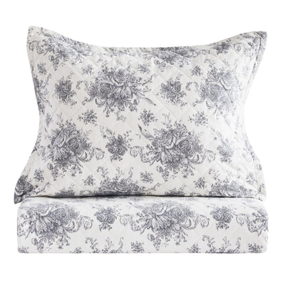 Petit Toile Cotton Flannel Quilt Set - Quahog Bay Bedding
