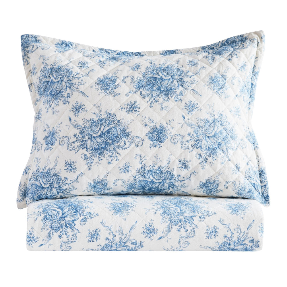 Petit Toile Cotton Flannel Quilt Set - Quahog Bay Bedding