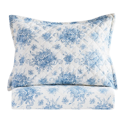 Petit Toile Cotton Flannel Quilt Set - Quahog Bay Bedding