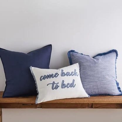 Pickford Blue Pillow - Coastal Accent Pillows - Quahog Bay Bedding