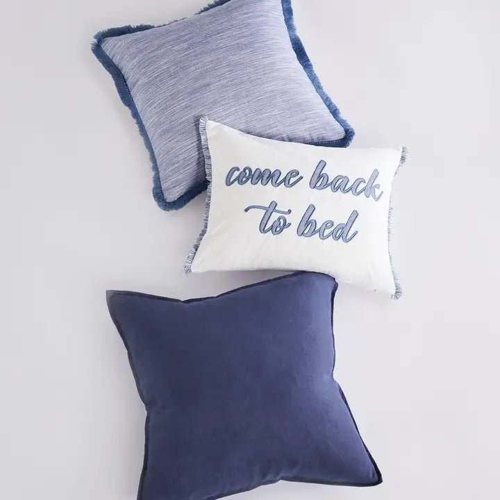 Pickford Blue Pillow - Coastal Accent Pillows - Quahog Bay Bedding
