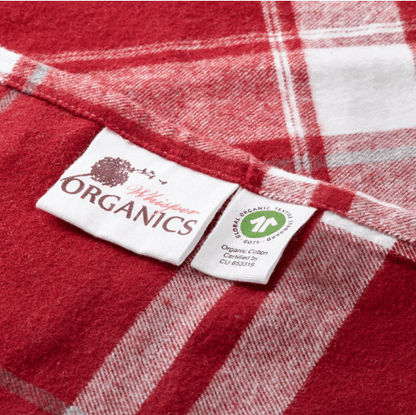 Plaid Organic Flannel Sheet Set - 100% Organic Cotton - Quahog Bay Bedding
