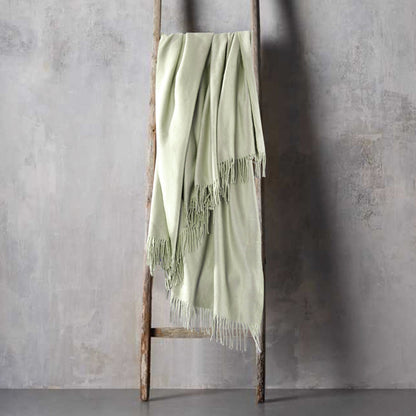 Plaza Silk Throw with Fringe - Quahog Bay Bedding