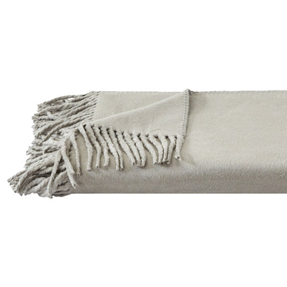 Plaza Silk Throw with Fringe - Quahog Bay Bedding
