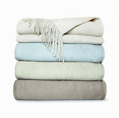 Plaza Silk Throw with Fringe - Quahog Bay Bedding