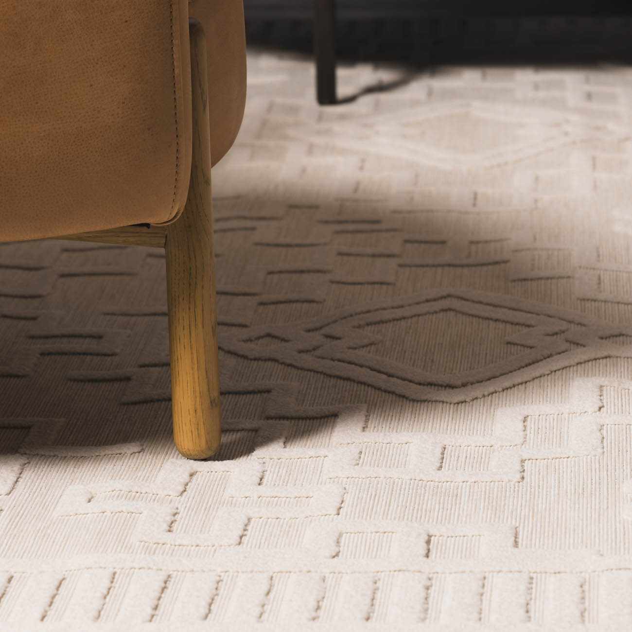 Plumtree 3D White Outdoor Rug - Quahog Bay Bedding