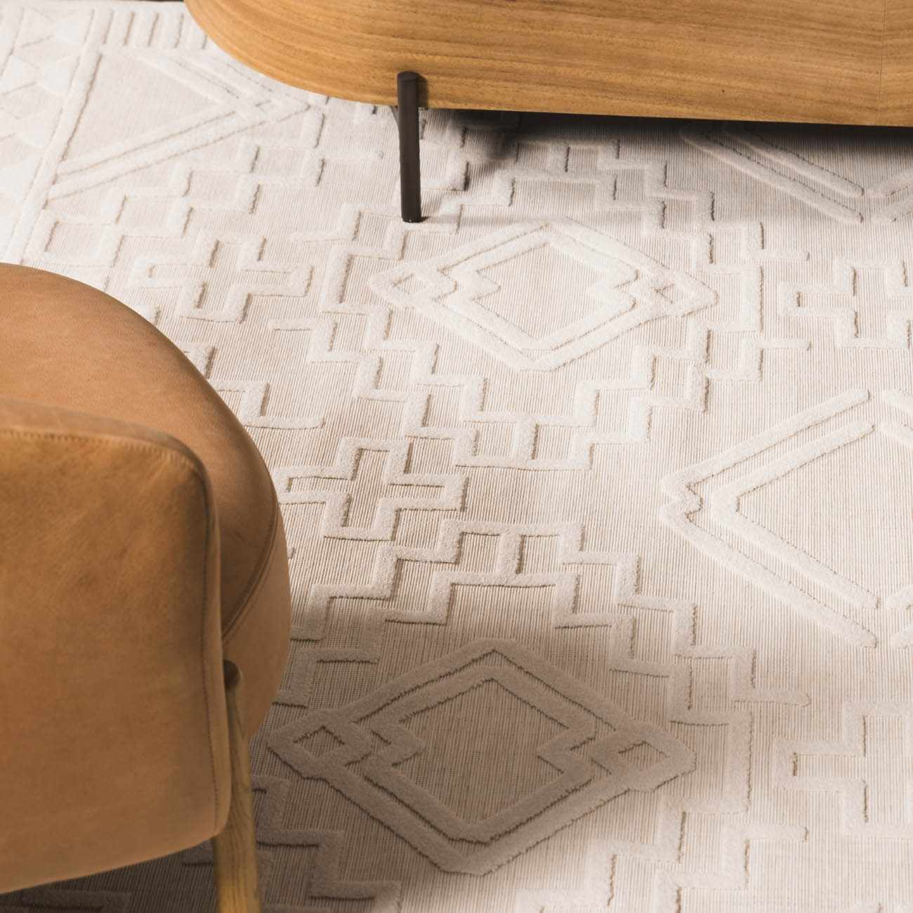 Plumtree 3D White Outdoor Rug - Quahog Bay Bedding