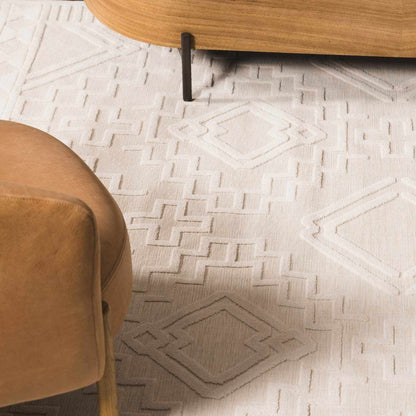 Plumtree 3D White Outdoor Rug - Quahog Bay Bedding