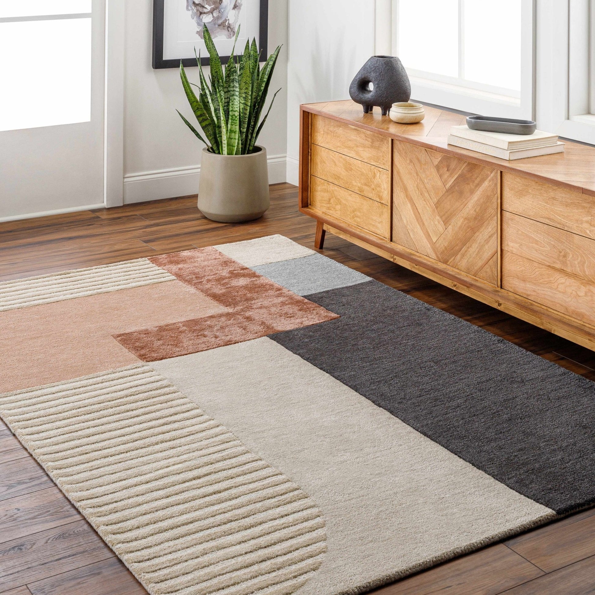 Pofadder Viscose&Wool Patchwork Rug - Quahog Bay Bedding
