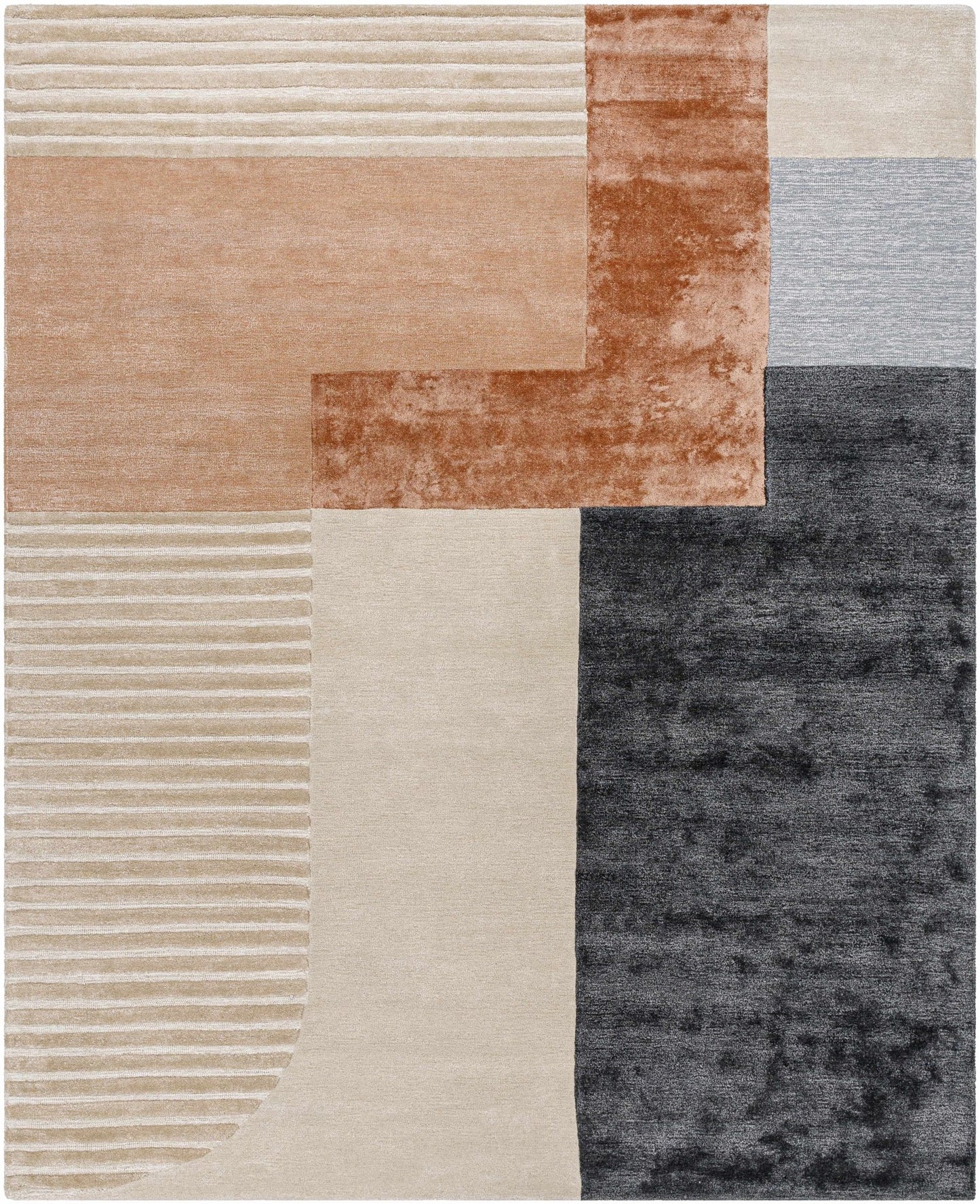 Pofadder Viscose&Wool Patchwork Rug - Quahog Bay Bedding