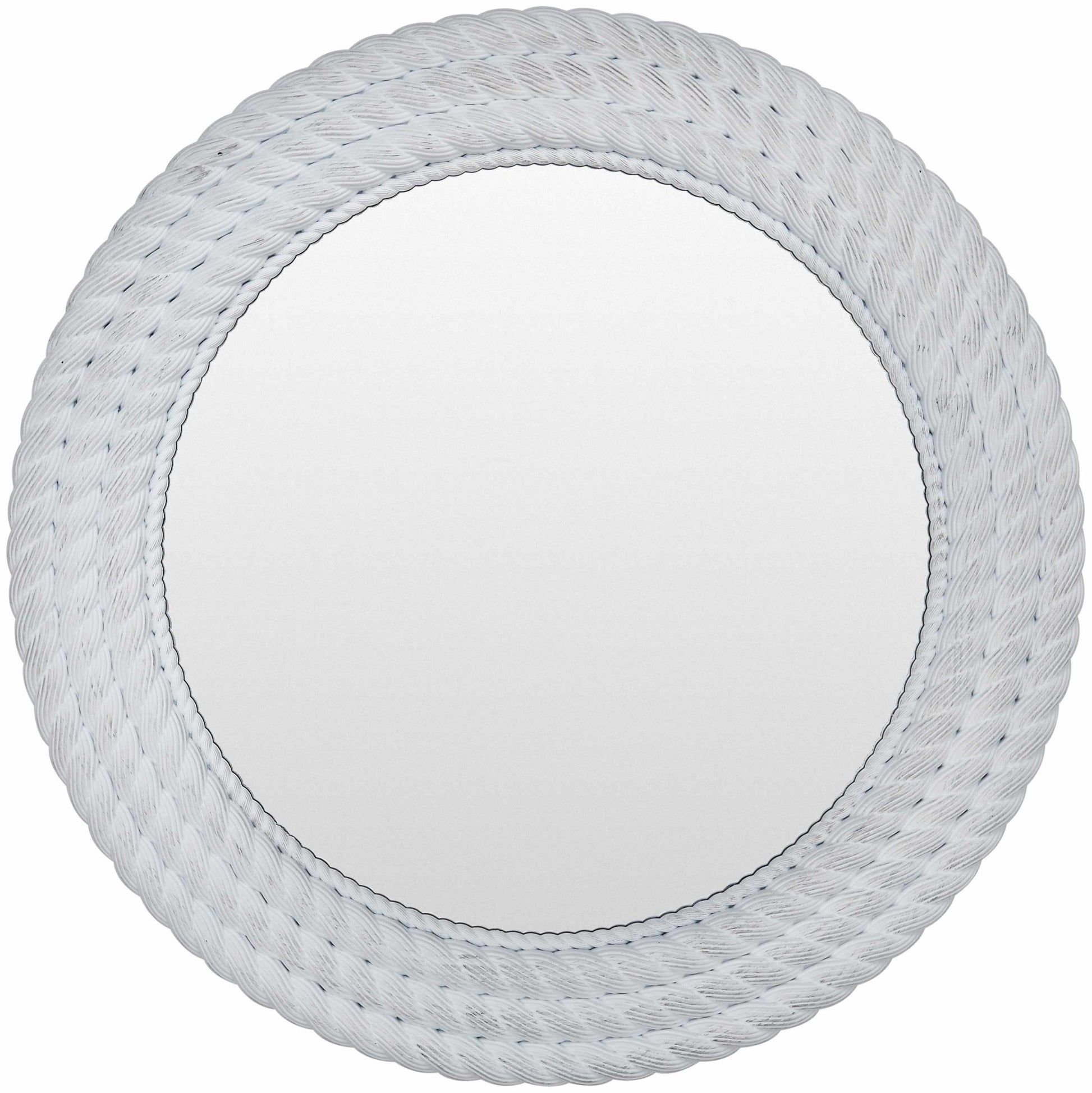 Polverigi Round White Mirror - Quahog Bay Bedding