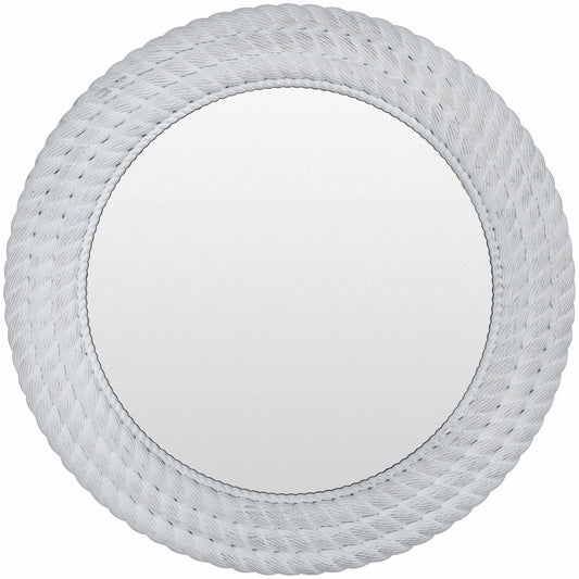 Polverigi Round White Mirror - Quahog Bay Bedding