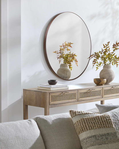 Pontalina Dark Brown Mirror - Quahog Bay Bedding