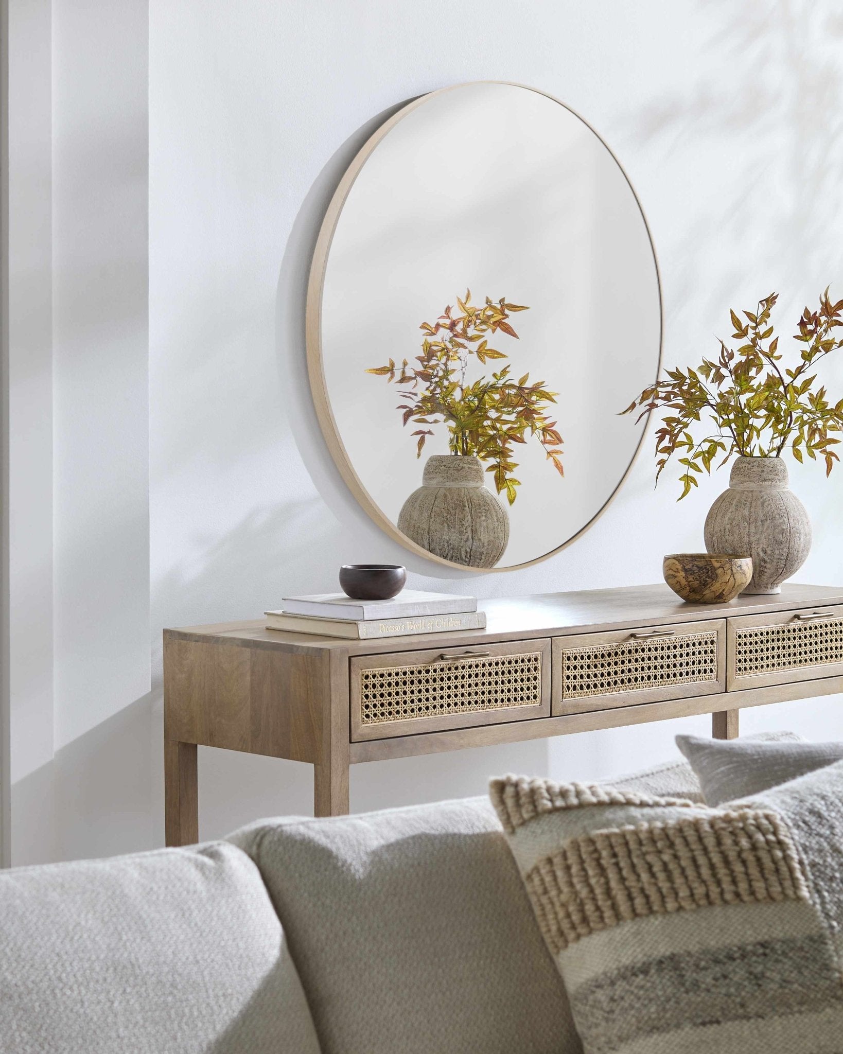 Pontalina Dark Red Mirror - Quahog Bay Bedding