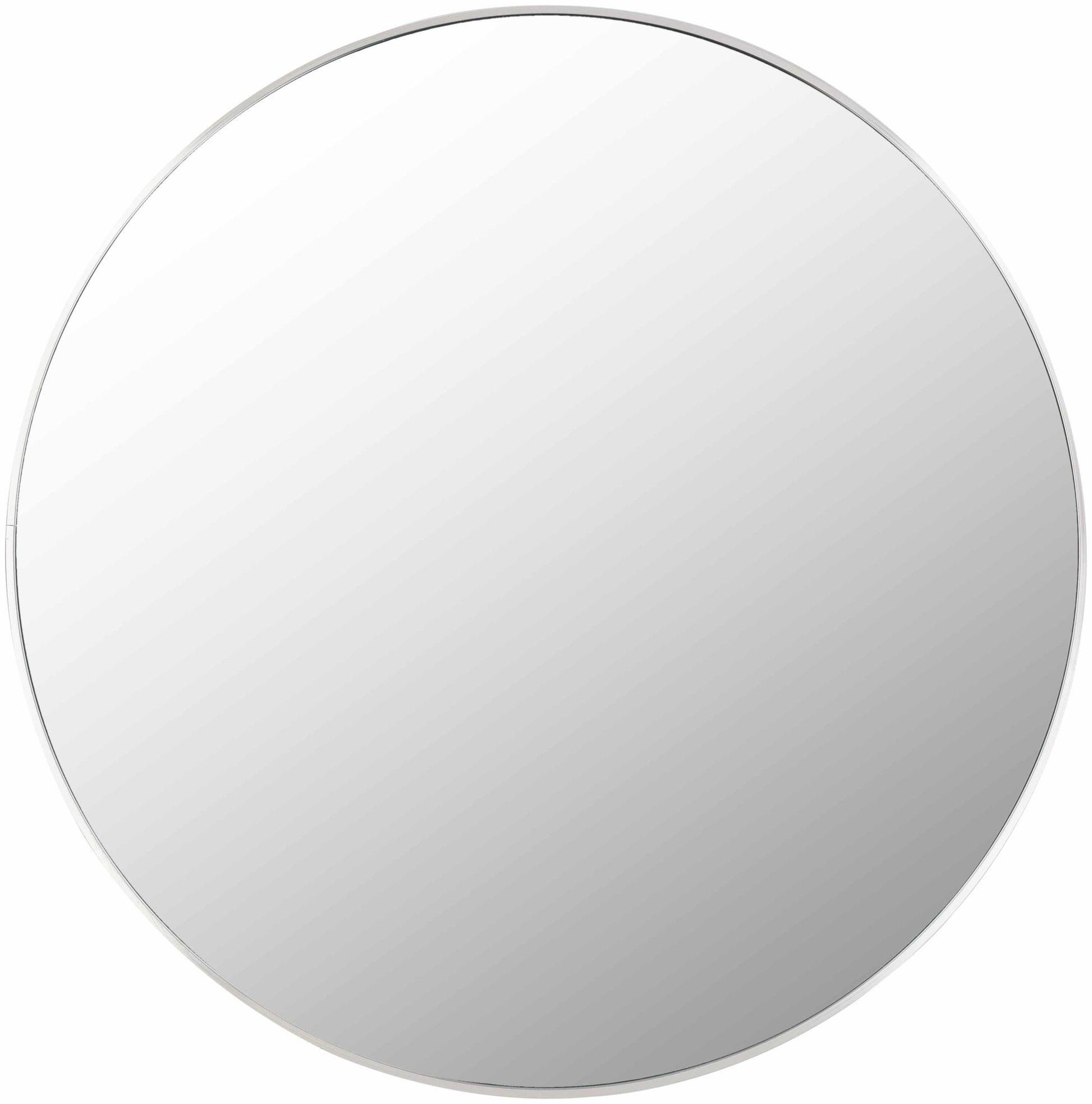 Pontalina Round Silver Gray Mirror - Quahog Bay Bedding