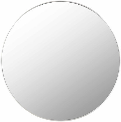Pontalina Round Silver Gray Mirror - Quahog Bay Bedding