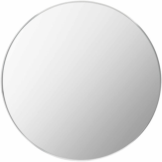 Pontalina Round Silver Gray Mirror - Quahog Bay Bedding