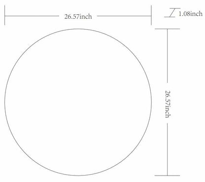 Pontalina Round White Mirror - Quahog Bay Bedding