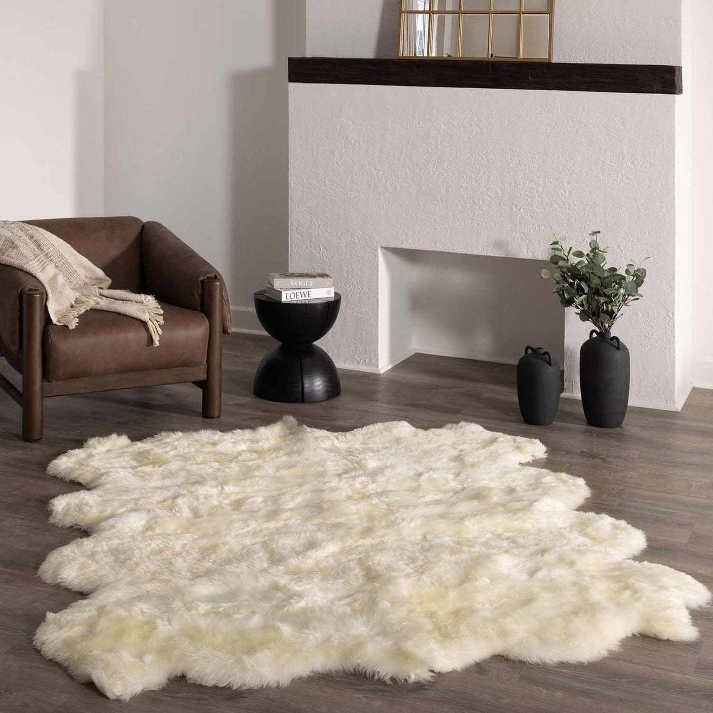 Premium White Soft Sheepskin Rug - Quahog Bay Bedding