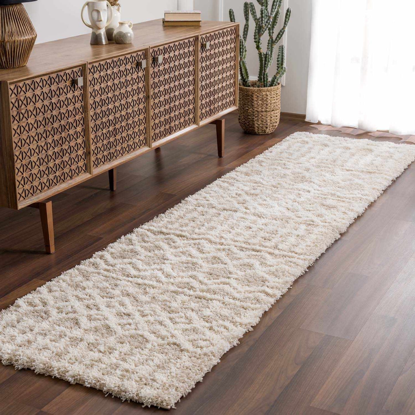 Prompton Cream Plush Area Rug - Plush Pile Rugs - Quahog Bay Bedding