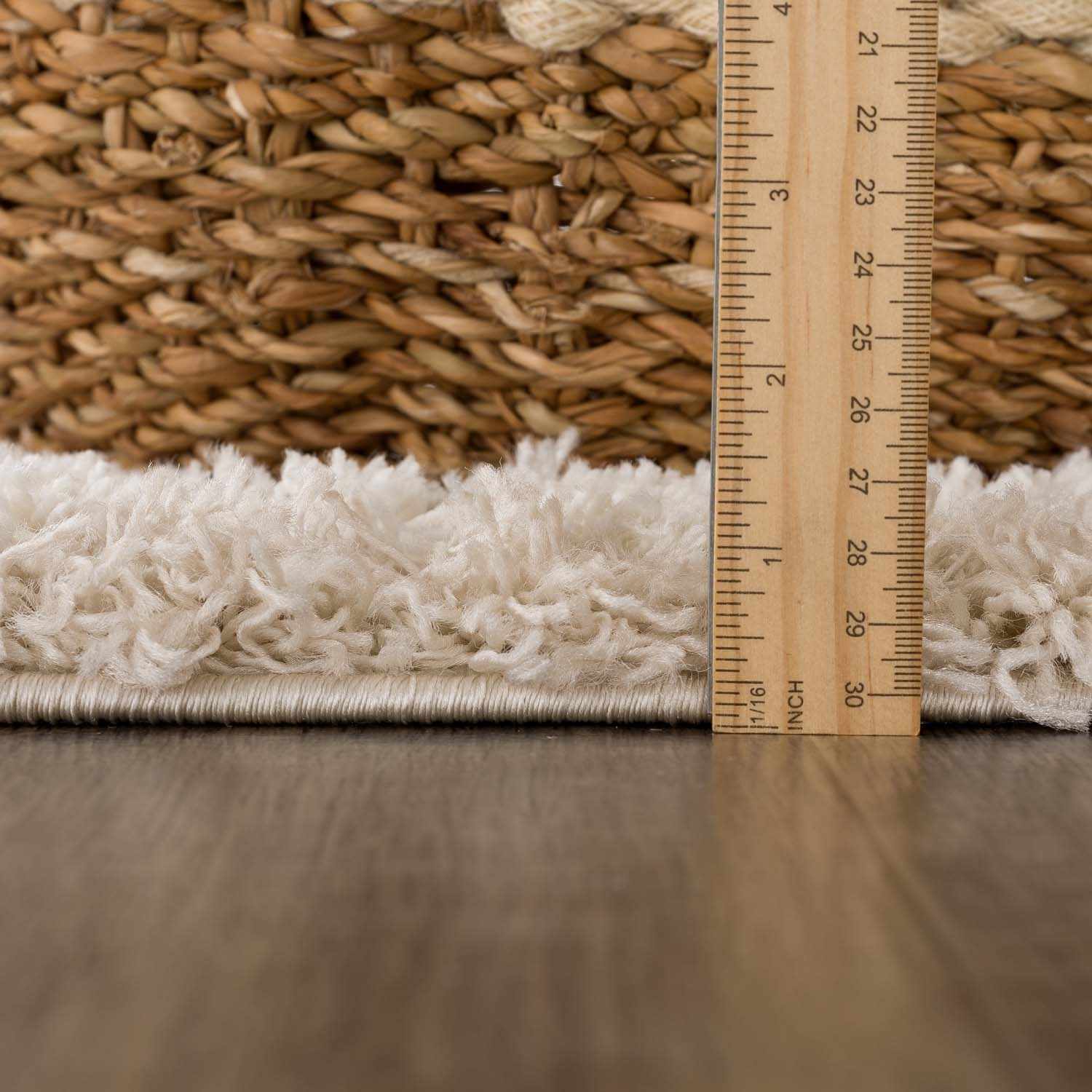 Prompton Cream Plush Area Rug - Plush Pile Rugs - Quahog Bay Bedding