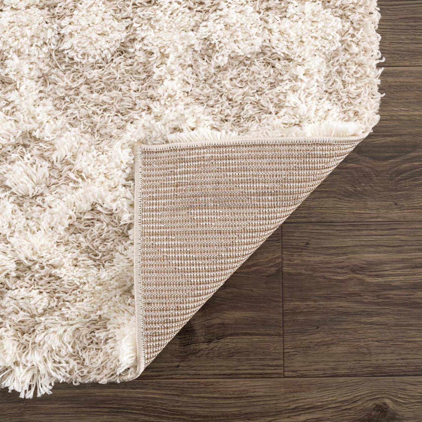 Prompton Cream Plush Area Rug - Plush Pile Rugs - Quahog Bay Bedding