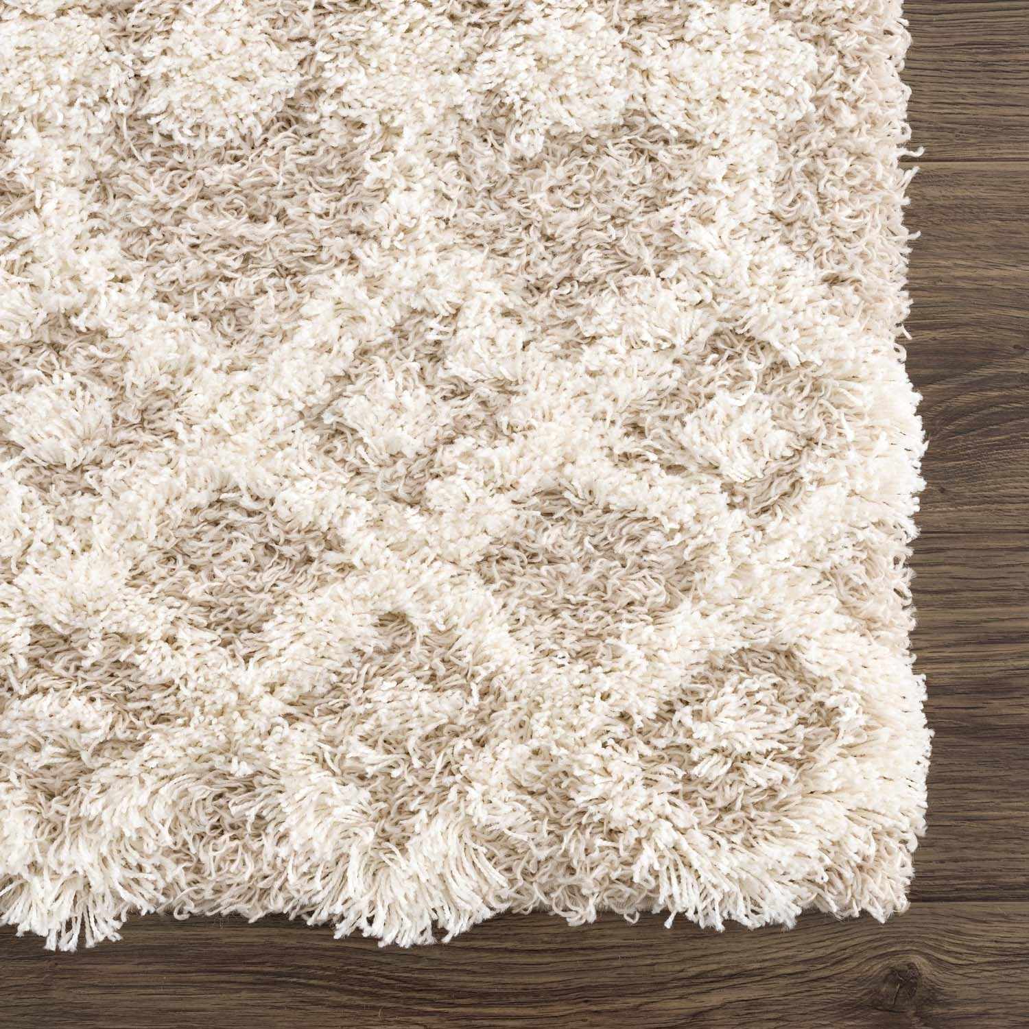 Prompton Cream Plush Area Rug - Plush Pile Rugs - Quahog Bay Bedding