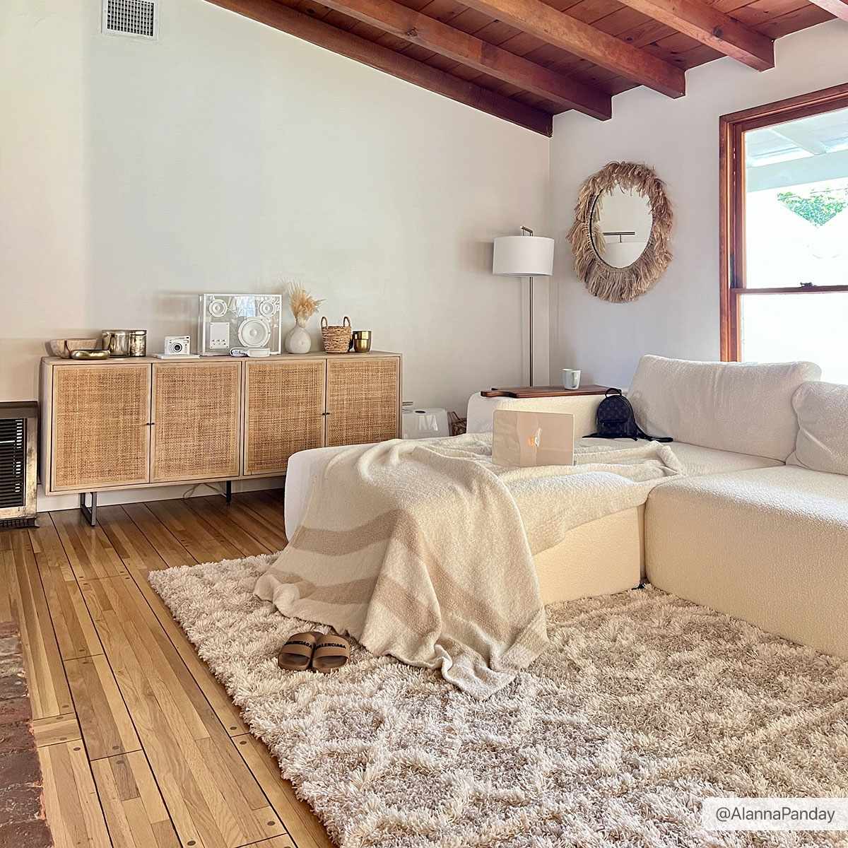 Prompton Cream Plush Area Rug - Plush Pile Rugs - Quahog Bay Bedding