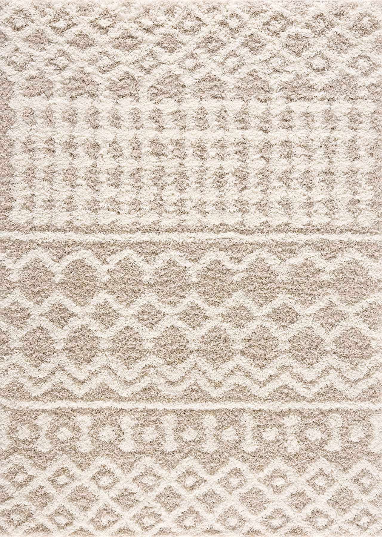 Prompton Cream Plush Area Rug - Plush Pile Rugs - Quahog Bay Bedding