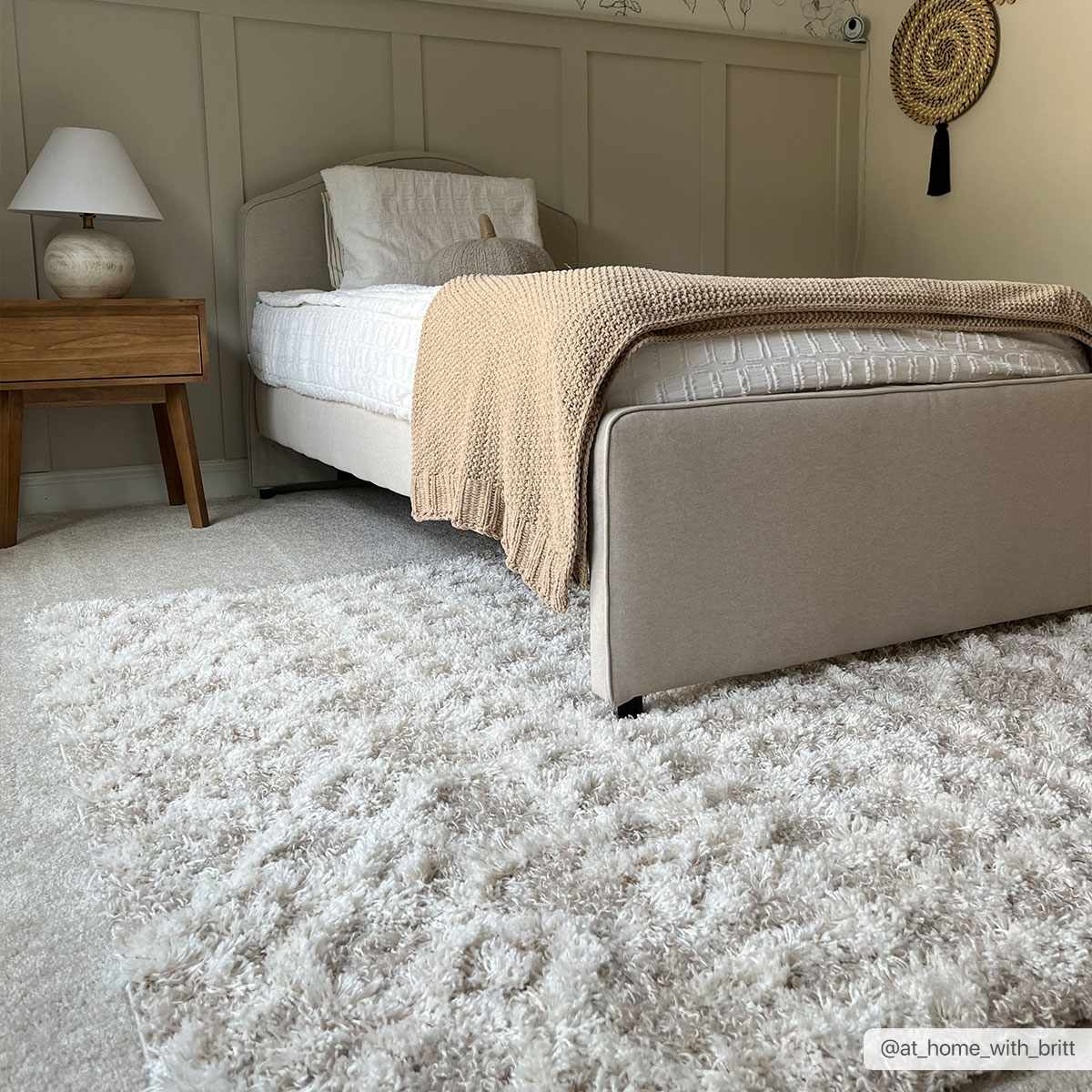 Prompton Cream Plush Area Rug - Plush Pile Rugs - Quahog Bay Bedding