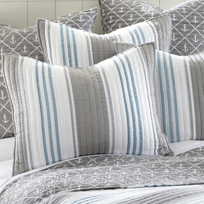Provincetown King Sham Nautical Pillow Sham - Quahog Bay Bedding