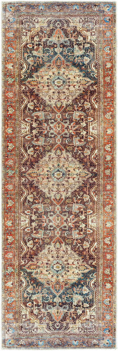 Portlaw Vintage Flat Pile Washable Rug