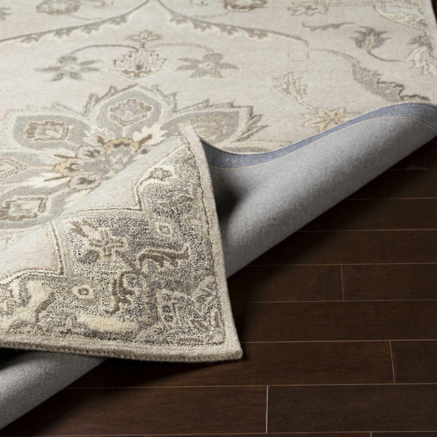 Peterstown Beige Wool Rug