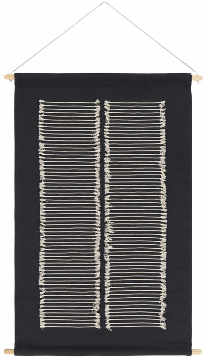 Queen Navy Fringed Wall Hanging