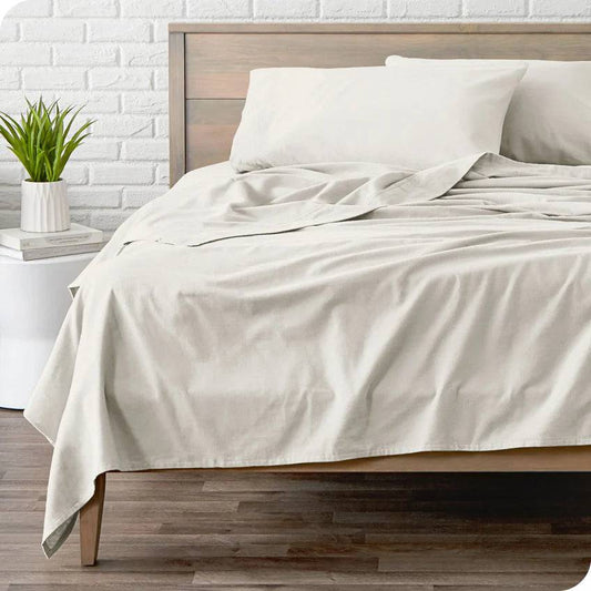 CinchFit American Made No Tear Flannel Split Top King Sheets