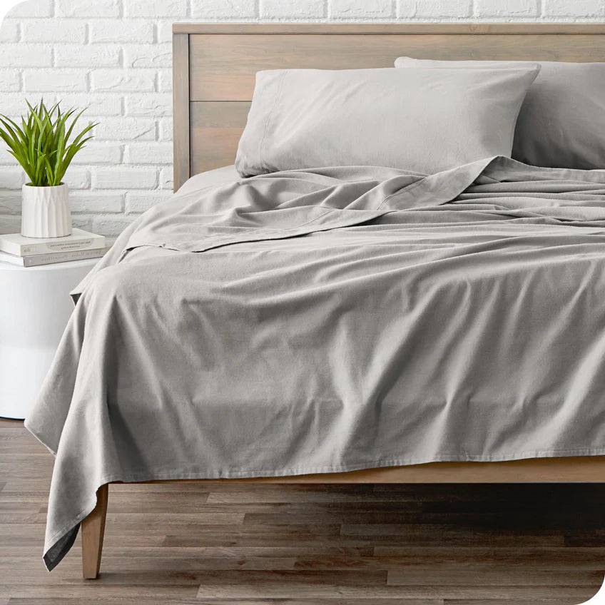 CinchFit American Made No Tear Flannel Split Top King Sheets