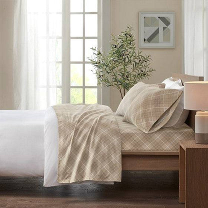 Ultra Soft Split King Flannel 100% Cotton Flannel Sheet Set