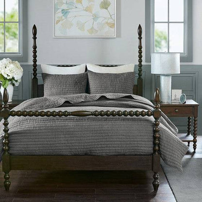 V Berth Boat Bedding 100% Cotton Serene 3 Piece Hand Quilted Quilt Set - Quahog Bay Bedding