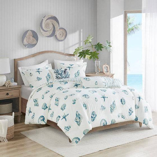 V Berth Boat Bedding - Beach House Duvet Cover Set 100% Cotton Coastal Design