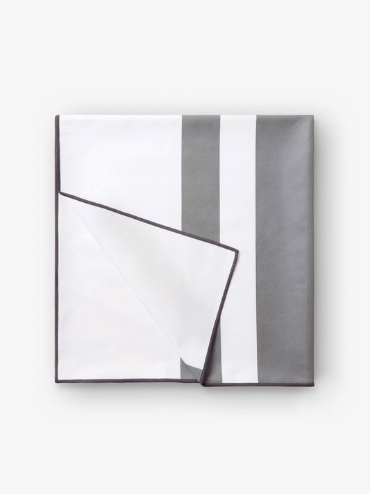 Quarry Gray Microfiber Beach Towel - Quahog Bay Bedding