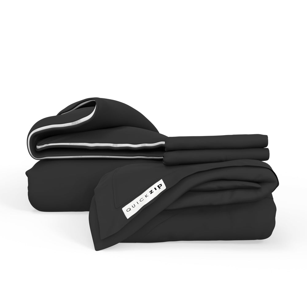 QuickZip Duvet Bundle (1x Zip Sheet) - Percale - Quahog Bay Bedding