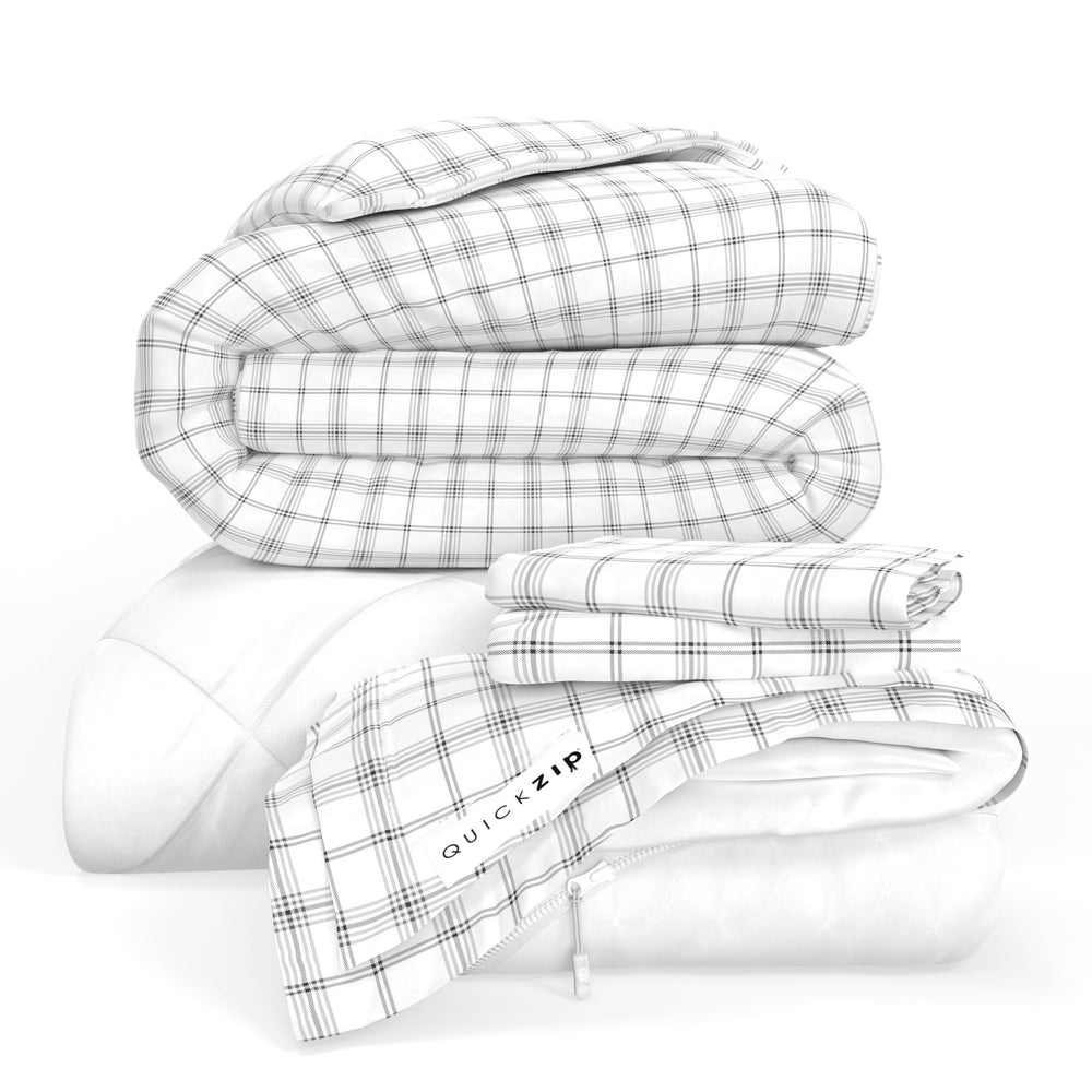 QuickZip Euro Bundle - Twilluxe Flannel - Quahog Bay Bedding