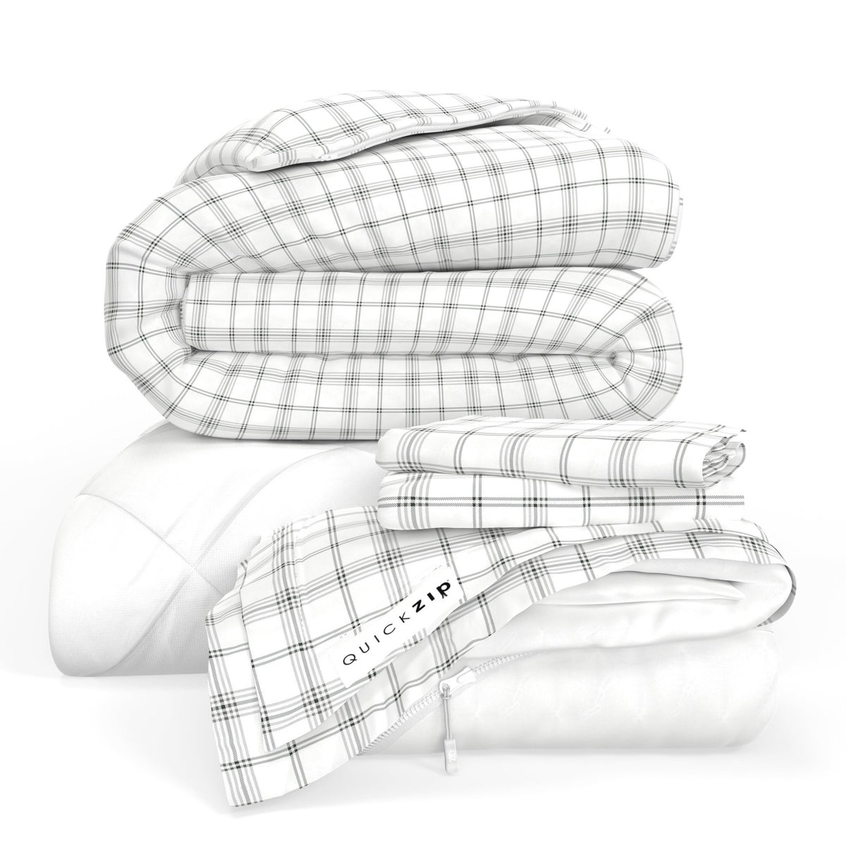 QuickZip Euro Bundle - Twilluxe Flannel - Quahog Bay Bedding