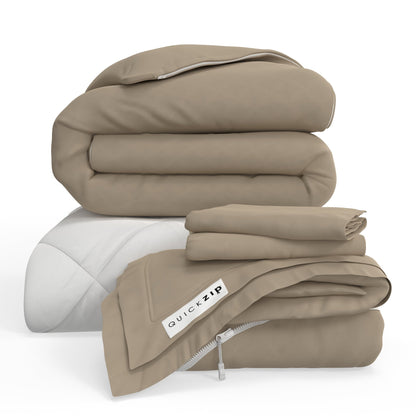 QuickZip Euro Bundle - Twilluxe Flannel - Quahog Bay Bedding
